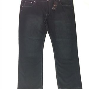 Krome Blue Black Jeans Mens size 48 x 32 New With Tags